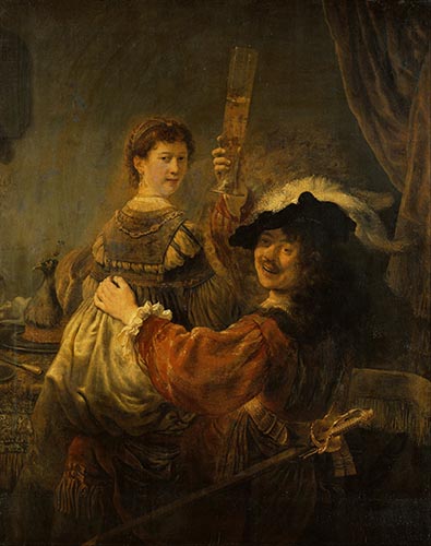 Artwork Image: The Prodigal Son in the Tavern (1637) by Rembrandt