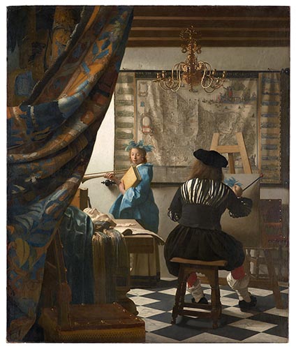 Artwork Image: The Art of Painting (1666) by Jan Vermeer