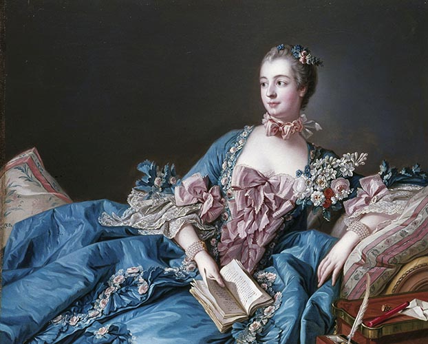 Artwork Image: Madame de Pompadour (1758) by Francois Boucher