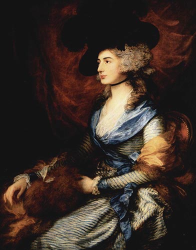 Artwork Image: Portrait of Mrs. Sarah Siddons (1785) by Thomas Gainsborough