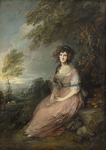 Artwork Image: Mrs. Richard Brinsley Sheridan (1787) by Thomas Gainsborough