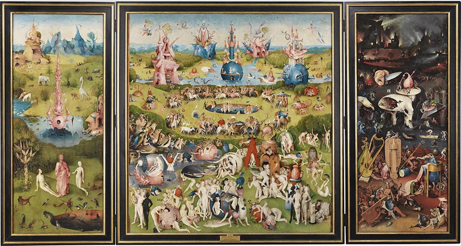 Artwork Image: The Garden of Earthly Delights (1490) by Hieronymus Bosch