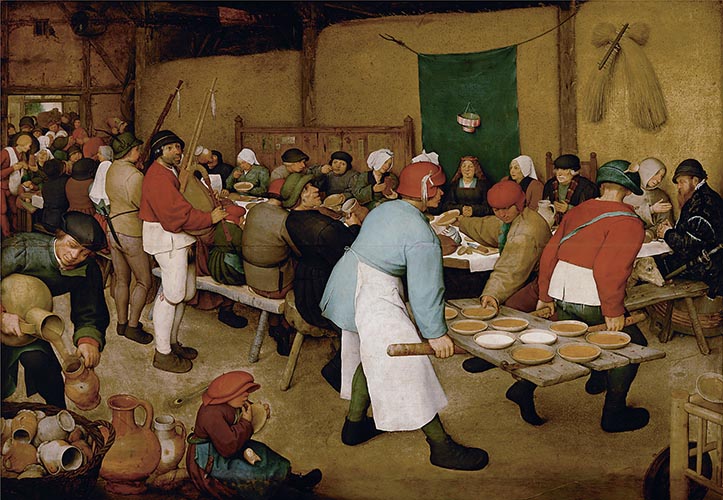 Artwork Image: The Peasant Wedding (1567) by Pieter Bruegel the Elder
