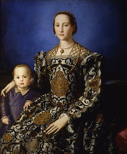 Artwork Image: Portrait of Eleanor of Toledo (1545) by Agnolo Bronzino