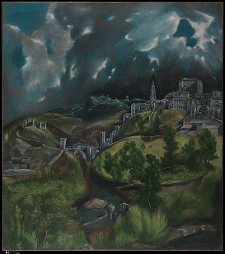 Artwork Image: View of Toledo (1600) by El Greco