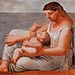 Artwork Image: Woman and Child on the Seashore