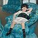 Artwork Image: Little Girl in a Blue Chair