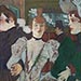 Artwork Image: La Goulue Arriving at the Moulin Rouge with Two Women